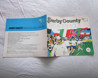 1973-74 Derby County Football Club Yearbook, Handbook, Annual, Souvenir.