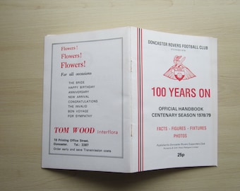 1978-79 Doncaster Rovers Football Club Handbook, Yearbook, Original Official. Ideal Christmas Gift, Fathers Day, Birthday Present For Him