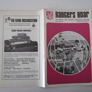 Manuale di football &quot;Rangers Roar&quot; dei Queens Park Rangers (QPR) del 1967, annuario, regalo ideale per Natale, festa del papà, compleanno per lui.