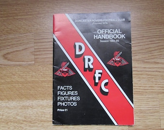 1984-85 Doncaster Rovers Football Club Handbook, Yearbook, Annual, Souvenir. Ideal Christmas Gift, Fathers Day, Birthday Present