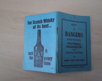 1970-71 Rangers Football Soccer Club Handbook, Yearbook, Souvenir. Original/Official.