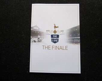 2016 Tottenham Hotspur Football Soccer Club "The Finale" White Hart Lane Closing Ceremony Order Of Service