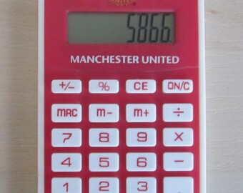 1997 Manchester United Calculator Memorabilia. Ideal Christmas Gift, Birthday Present, Father's Day Present for him.