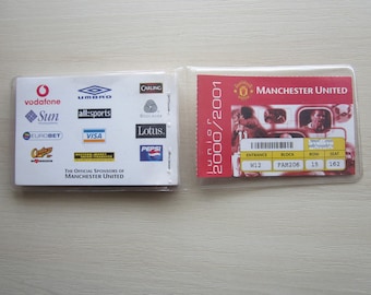 2000-2001 Manchester United Football Club Used Season Ticket Booklet