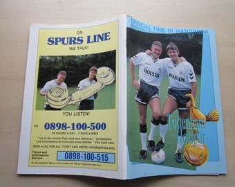 1990-91 Tottenham Hotspur Football Club Yearbook, Handbook, Annual, Souvenir. Ideal Christmas Present, Fathers Day, Birthday Gift