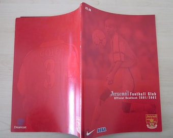 2001-2002 Arsenal Football Club Handbook, Yearbook, Souvenir.