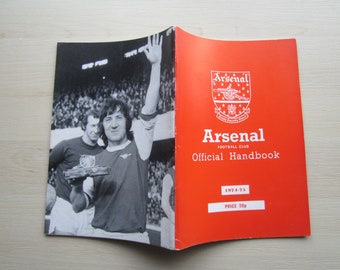 1974-75 Arsenal Football Club Supporters Magazine, Handbook, Yearbook, Annual. Ideal Christmas Gift, Fathers Day, Birthday Present
