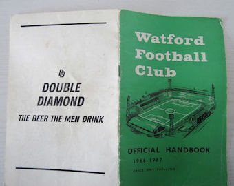 1966-67 Watford Football Club Handbook Yearbook. Original Official Ideal Christmas Gift Fathers Day or Birthday Present For Him