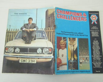 1970 World Cup Final Souvenir, Programme by Ford Motor Company's 76 page Memorabilia. Ideal Christmas Gift, Fathers Day, Birthday Present