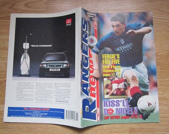 1996 TWO "Rangers News" (Glasgow Rangers) Handbook, Yearbook, Souvenir, Ideal Christmas Gift, Fathers Day, Birthday Present