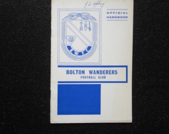 1962-63 Bolton Wanderers Football Club Handbook, Yearbook, Annual, Souvenir. Ideal Christmas Gift, Fathers Day, Birthday Present