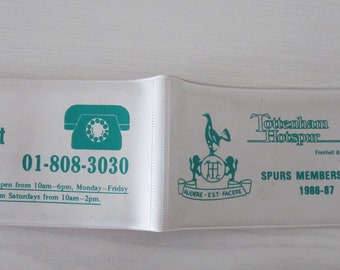 1986-87 Tottenham Hotspur Football Members' Club Used Season Ticket Booklet