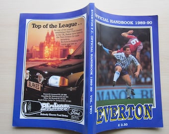 1989-90 Everton Football Club Handbook, Yearbook, Souvenir. Ideal Christmas Gift, Fathers Day, Valentine's Day, Birthday Present