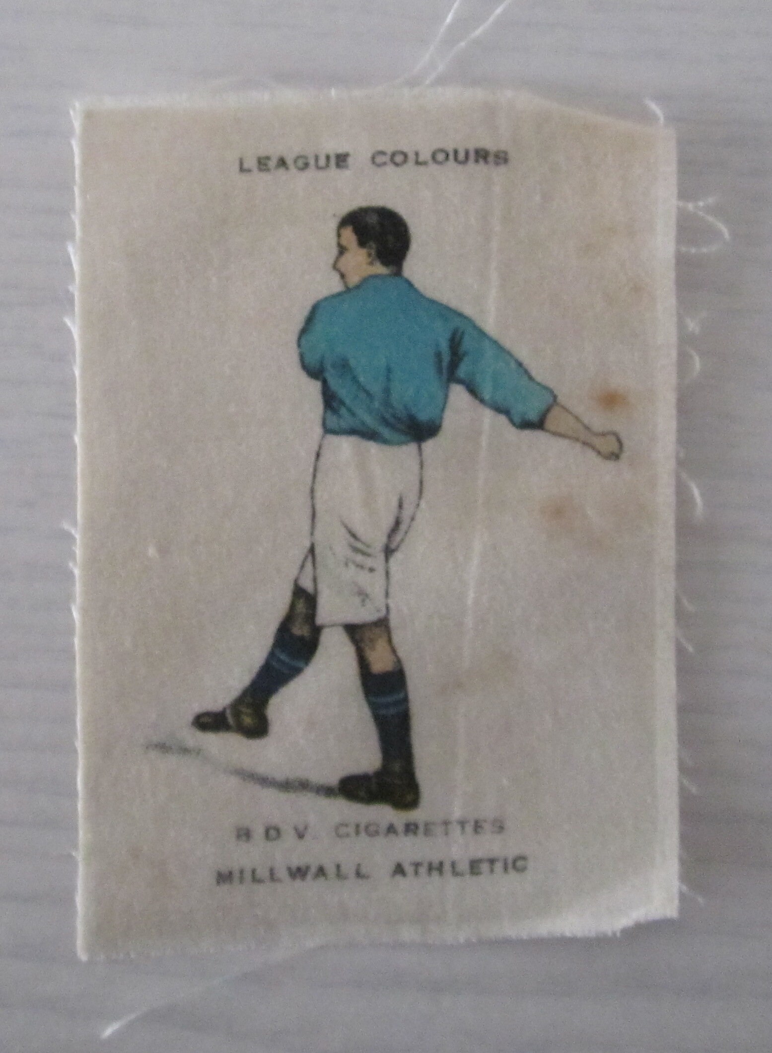 Image of 1920 Original Millwall Unusual Souvenir Phillips Silks Football League Colours. Ideal-Christmas-Gift-Fathers Day-Birthday-Present