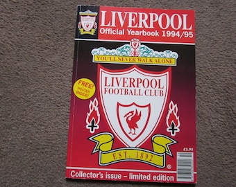 1994-95 Liverpool LIMITED EDITION, Collector's Issue, Football Supporters Club Handbook Yearbook, Annual.