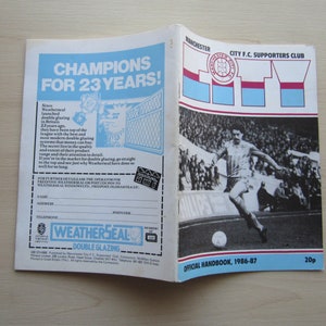 1986-87 Manchester City Football Supporters Club Newsletter, Handbook, Yearbook Ideal Christmas Gift, Fathers Day, Birthday Present