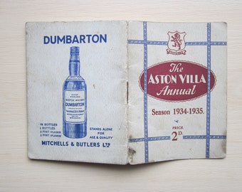 1934-35 Aston Villa Football Club Handbook, Yearbook, Annual, Souvenir. Ideal Christmas Gift, Fathers Day, Birthday Present