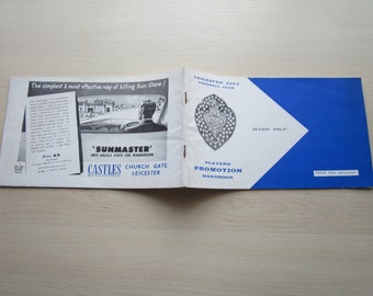 1956-57 Leicester City Football Players' Promotion Handbook Annual Souvenir. Ideal Christmas Gift, Fathers Day, Birthday Present