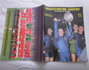 1968 Manchester United "Champions Of Europe" Official Guide To Winning The European Cup