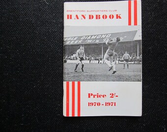1970-71 Brentford Football Supporters Club Handbook, Yearbook, Annual Souvenir. Ideal Christmas Gift, Fathers Day, Birthday Present