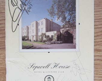 1990s HAND SIGNED Emanuel Petit (Arsenal) And Five Other Arsenal Players. Ideal Christmas Gift, Father's Day, Birthday Present For Him.