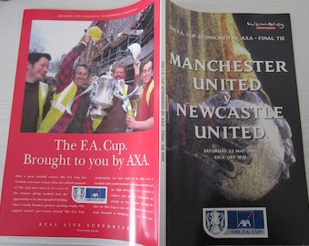 1999 Manchester United FC v Newcastle United FC F A Cup Final Football Match Programme.