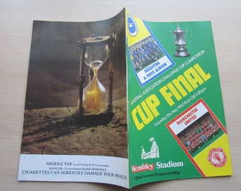 1983 Original Brighton & Hove Albion v Manchester Utd F A Cup Final Programme