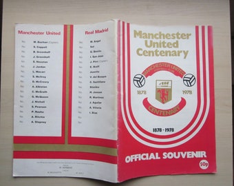 1878-1978 Manchester United Football Club Centenary illustrated Souvenir, Handbook. Ideal Christmas Gift Fathers Day Birthday Present