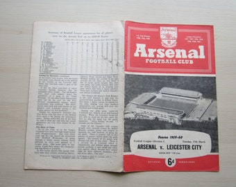 1960's THREE Arsenal Football Club Match Programmes, played at Highbury Stadium. Ideal Christmas Gift, Fathers Day, Birthday Present