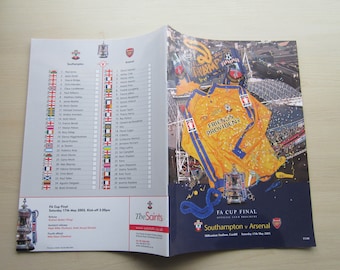 2003 Arsenal v Southampton F A Cup Final Brochure. Perfect Fathers Day, Christmas, Birthday Present