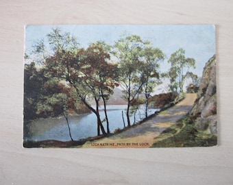 Postcard, Loch Katrine, Path By The Loch, Scotland, United Kingdom. Genuine, Original