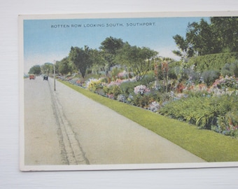 Postcard, Rotten Row Looking South, Southport, United Kingdom. Genuine, Original.