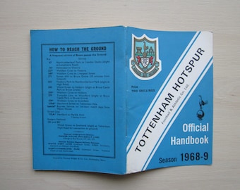 1968-69 Tottenham Hotspur Football Club Handbook, Yearbook, Annual, Souvenir. Ideal Christmas Gift, Fathers Day, Birthday Present