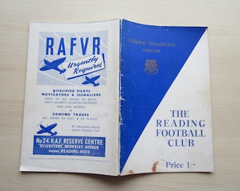 1949-50 Reading Football Club Handbook, Yearbook, Souvenir, Collectable. Ideal Christmas Gift, Fathers Day, Birthday Present