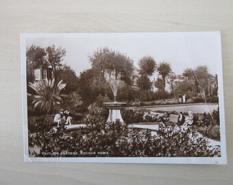 Postcard, Pavilion Gardens, Bognor Regis, United Kingdom, Real Photo Postcard (RPPC), Genuine, Original.