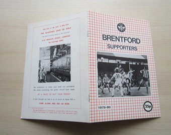 1979-80 Brentford Football Supporters Club Handbook, Yearbook, Annual, Souvenir.