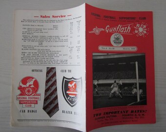 March 1953 Arsenal Football Supporters' Club Souvenir, Brochure. Ideal Christmas Gift, Fathers Day, Birthday Present For Him