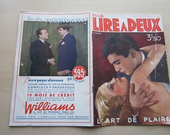1936 (NAUGHTY) Original Pour Lire A Deux Magazine. 44 pages.