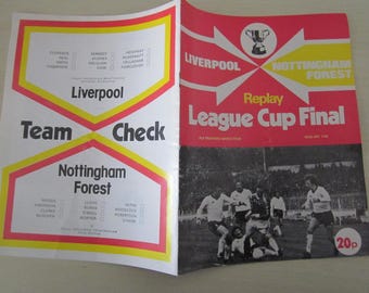 League Cup Final progs