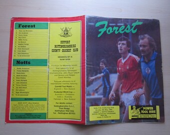 1982-83 Nottingham Forest v Notts County, Notts F A County Cup Final Programme. Ideal Christmas Gift, Fathers Day, Birthday Present