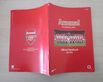 2003 Arsenal Football Club Handbook, Magazine, Brochure, Yearbook, Annual.