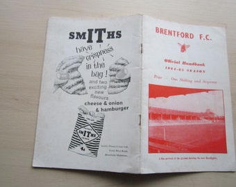 1964-65 Brentford Football Club Handbook, Yearbook, Souvenir, Memorabilia. Ideal Christmas Gift, Fathers Day, Birthday Present