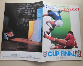1986 Everton FC v Liverpool FC  F A Cup Final Football Soccer Match Programme, Souvenir Ideal Christmas Gift Fathers Day or Birthday Present