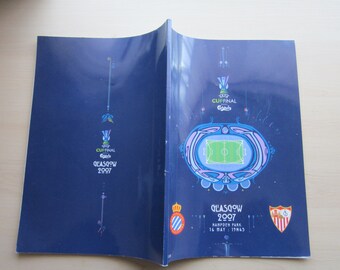 2007 Espanyol v Sevilla, UEFA Cup Final Football Programme. Ideal Christmas Gift, Fathers Day, Birthday Present.