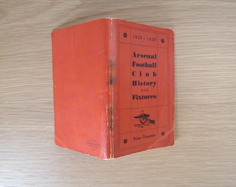 1935-36 Arsenal Football Club Handbook, Yearbook, Annual, Souvenir. Ideal Christmas Gift, Fathers Day, Birthday Present for Him