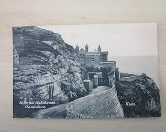 Great Orme's Lighthouse, Llandudno, Wales, United Kingdom, Genuine, Original, Postcard.