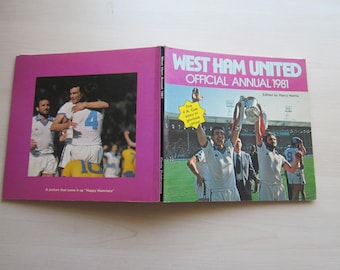 1981 West Ham United Football Club Handbook, Yearbook, Annual. Ideal Christmas Gift, Fathers Day, Birthday Present For Him.