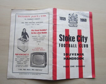 1959-60 Stoke City Football Club Souvenir Handbook, Yearbook, Annual, Souvenir. Ideal Christmas Gift, Fathers Day, Birthday Present