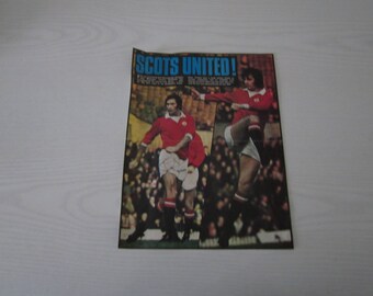 1980s Manchester United George Graham & Alex Forsyth PERSONALLY SIGNED Magazine Picture. Ideal Christmas Gift, Fathers Day, Birthday Present