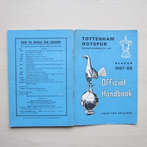 1967-68 Tottenham Hotspur (Spurs) Football Soccer Club Handbook Yearbook Annual Ideal Christmas Gift, Fathers Day, Birthday Present